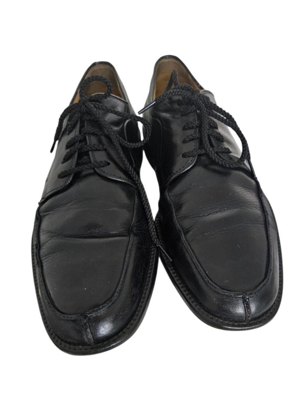 Sandro Men's Black Leather Lace-Up Dress Shoes